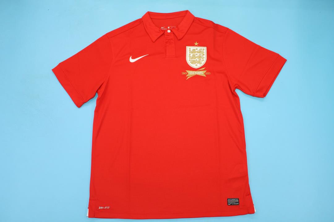AAA Quality England 2013 Away Red 150th Anniversary Jersey